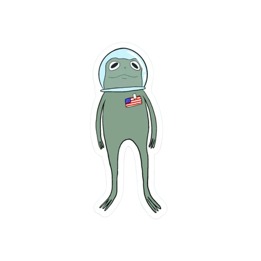 ASTRONAUT FROG STICKER