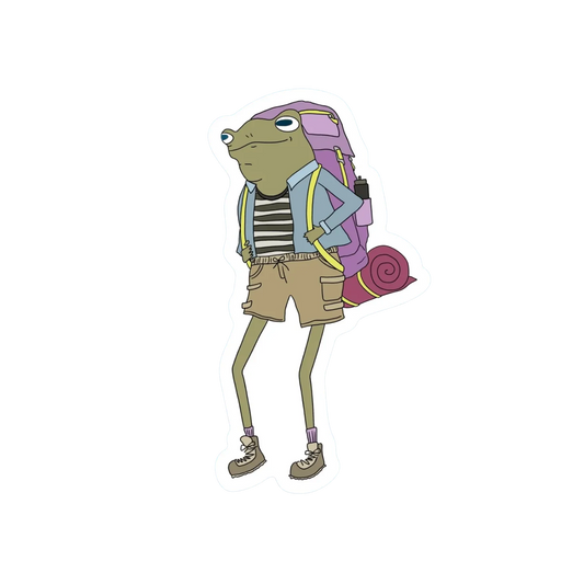 BACKPACKING FROG STICKER