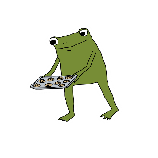 BAKING COOKIES FROG STICKER