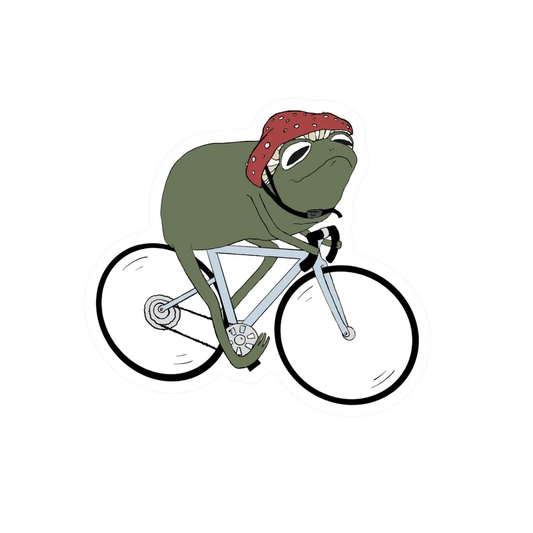 BIKE RIDIN FROG STICKER