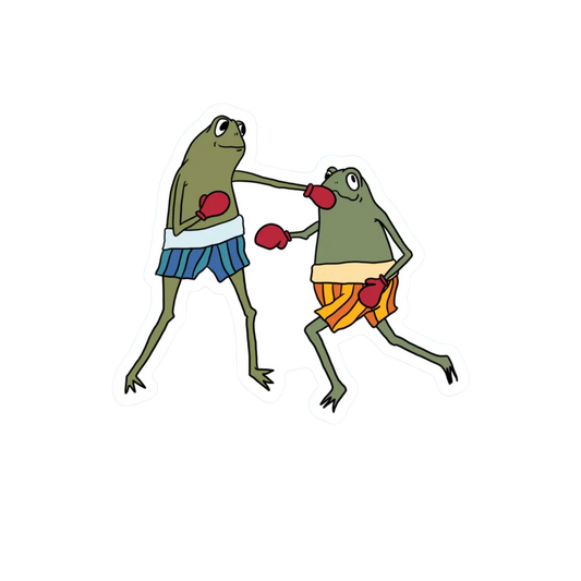 BOXING FROGS STICKER