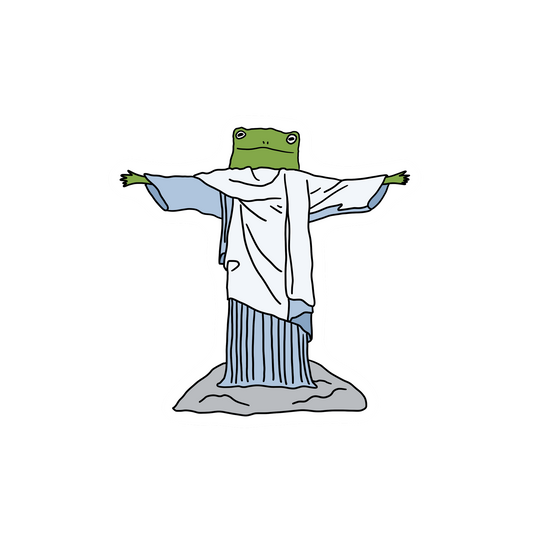 BRAZIL REDEEMER FROG STICKER