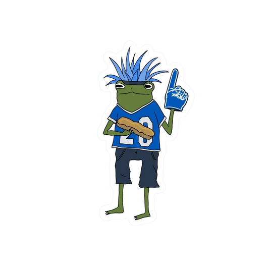 BYU FAN FROG STICKER
