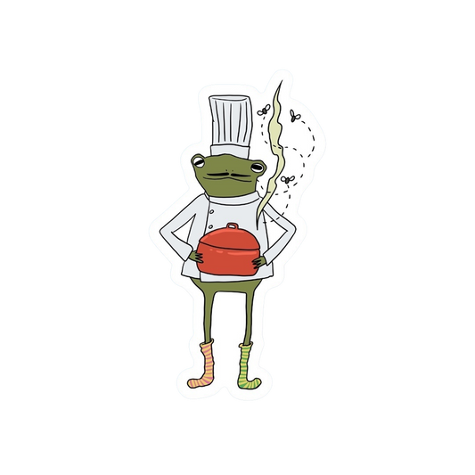 CHEF FROG STICKER