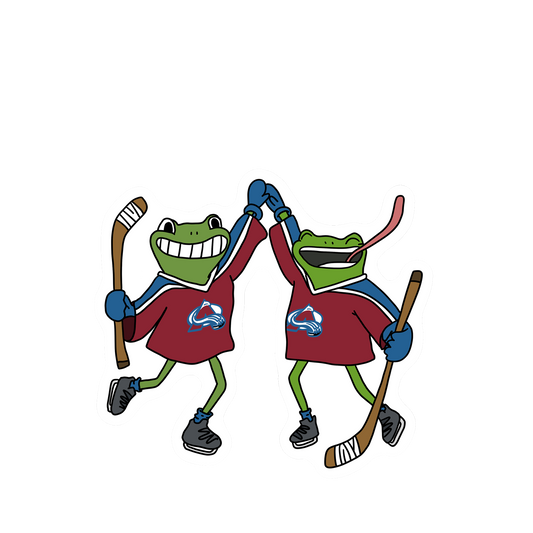 COLORADO AVALANCHE FROGS STICKER