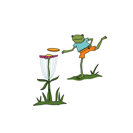 DISK GOLF FROG STICKER