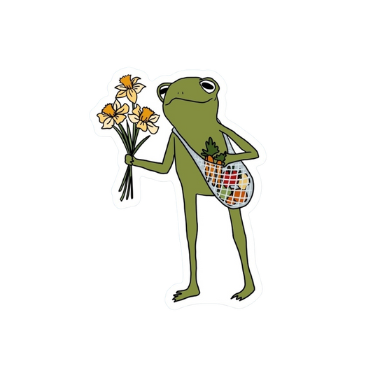 FARMERS MARKET FROG STICKER