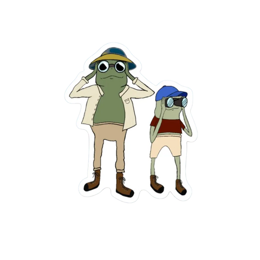 FATHER AND SON ADVENTURE FROGS STICKER