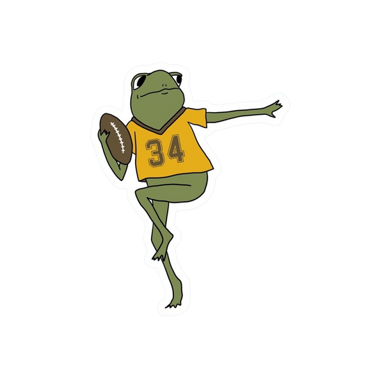 FOOTBALL FROG STICKER