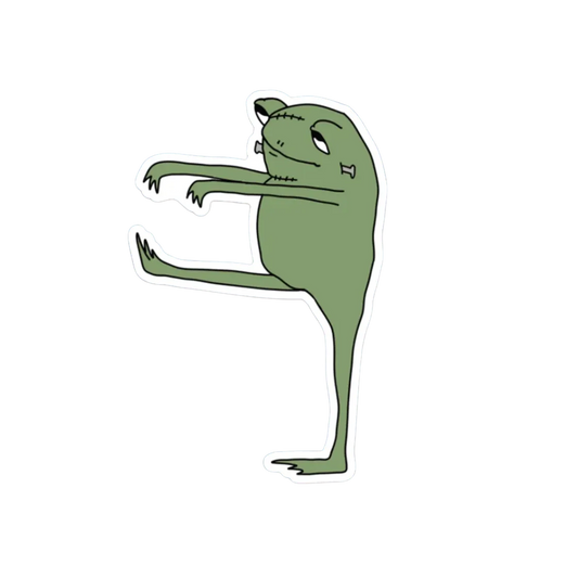FRANKENSTEIN FROG STICKER