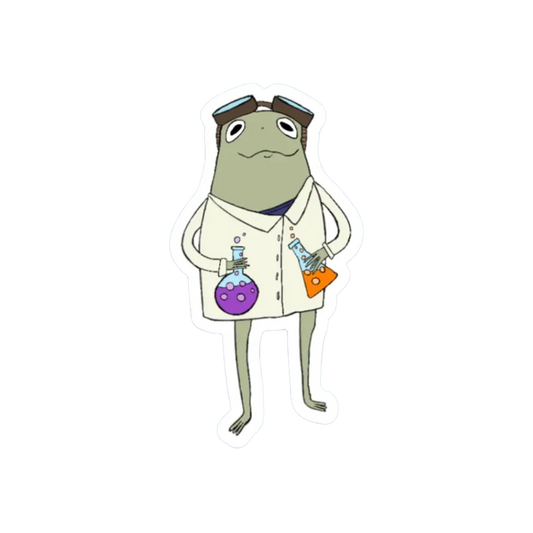 FROG SCIENTIST STICKER