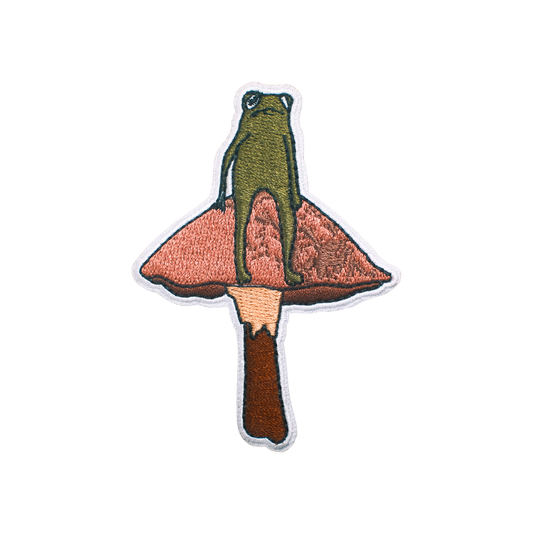 FROG SITTIN' ON A MUSHROOM PATCH