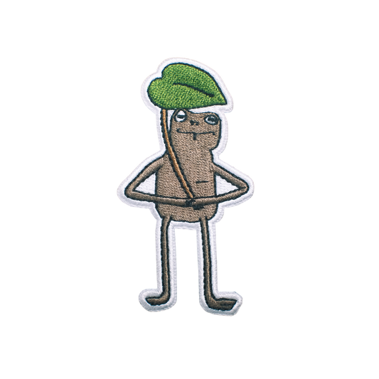 FROG WITH HIS LEAF PATCH