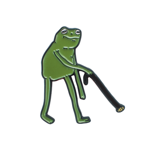 FROG WALKIN' A BEE PIN