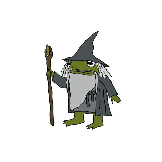 GANDALF FROG STICKER