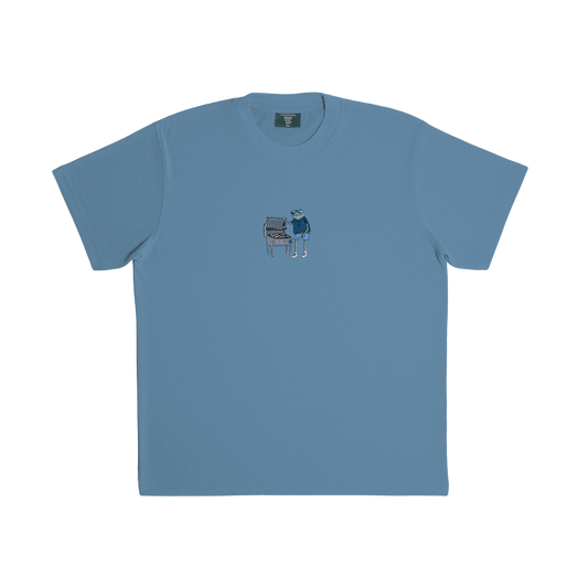 GRILL DAD FROG TEE - BLUE