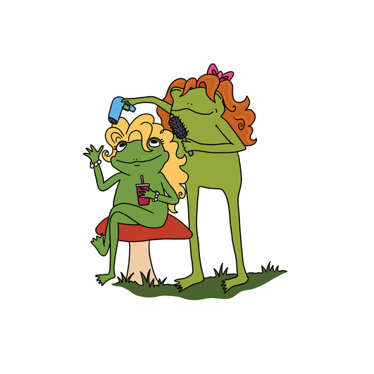HAIRSTYLIST FROG STICKER