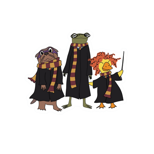 HARRY POTTER AND FRIENDS FROGS STICKER
