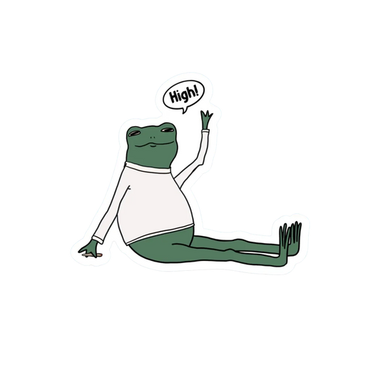 HIGH FROG STICKER