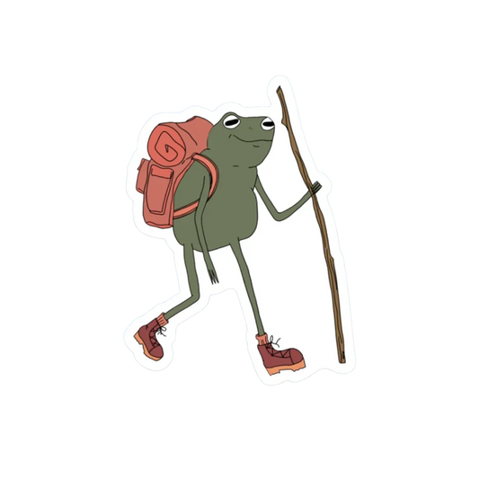 HIKER FROG STICKER