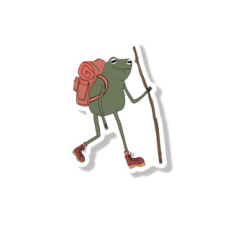 HIKER FROG STICKER