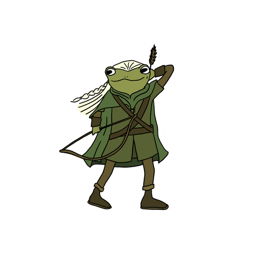 LEGOLAS FROG STICKER