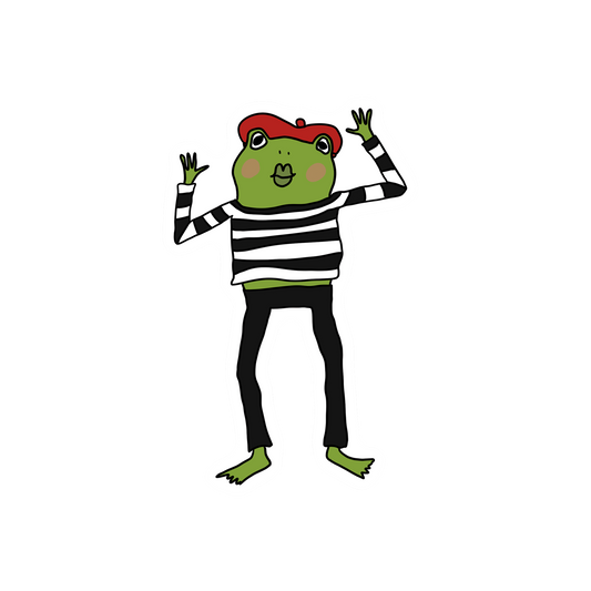 MIME FROG STICKER