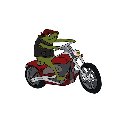 MOTORCYCLE RIDIN' FROG