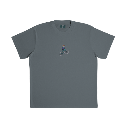 MOUNTAIN BIKING FROG TEE - GRAY