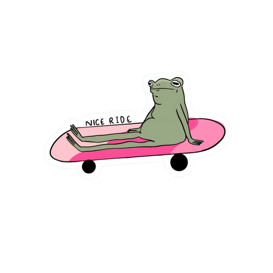 NICE RIDE FROG STICKER