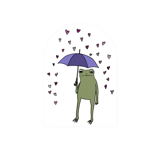 NO LOVE FROG STICKER
