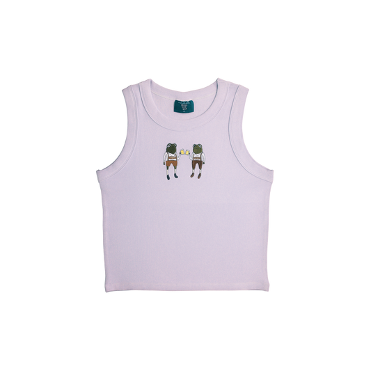 OKTOBERFEST FROGS TANK - PURPLE GRAY