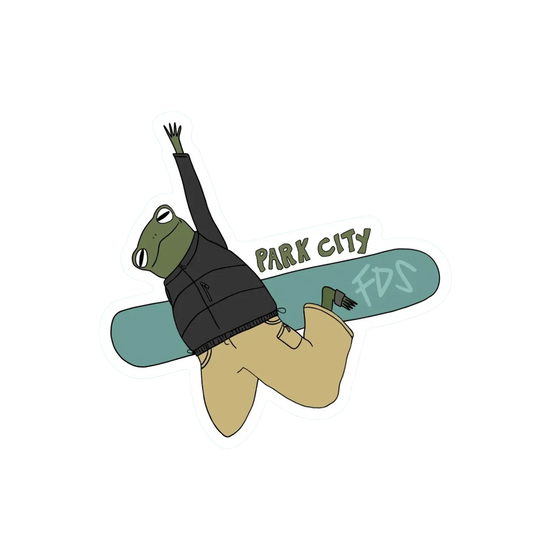PARK CITY SNOWBOARDING METHOD FROG STICKER