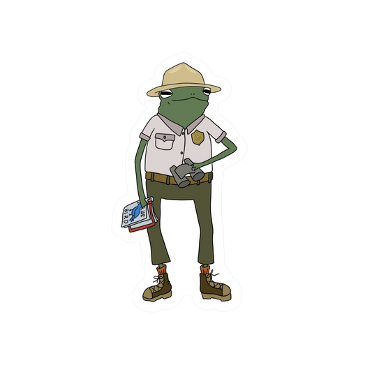 PARK RANGER FROG STICKER