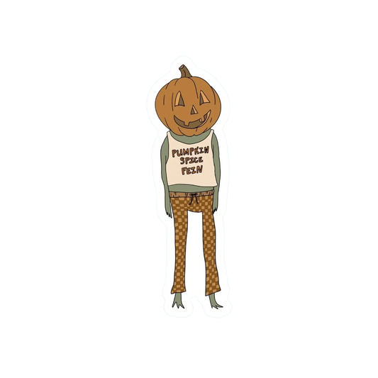 PUMPKIN SPICE FEIN FROG STICKER