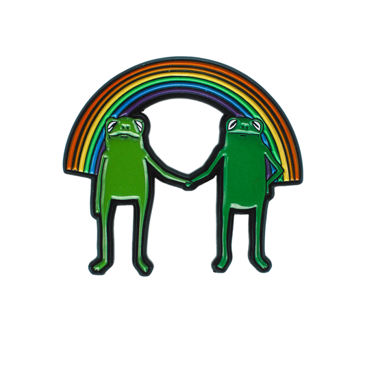 RAINBOW PRIDE FROGS PIN