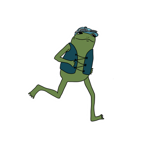 RUNNER FROG STICKER