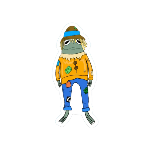 SCARECROW FROG STICKER