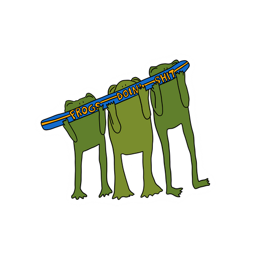 SHOT SKI FROGS STICKER