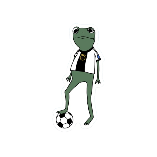 SOCCER FROG STICKER