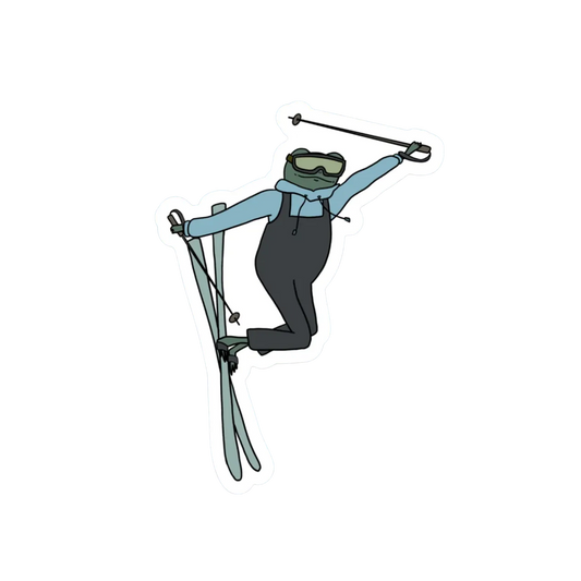 TAIL GRAB SKIER FROG STICKER