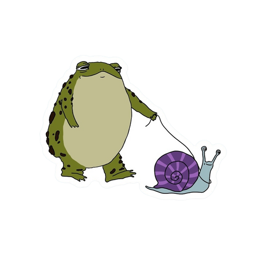 TOAD WALKIN' SNAIL STICKER