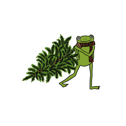 TREE HUNT FROG STICKER
