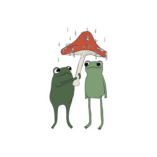 UMBRELLA FROGS STICKER