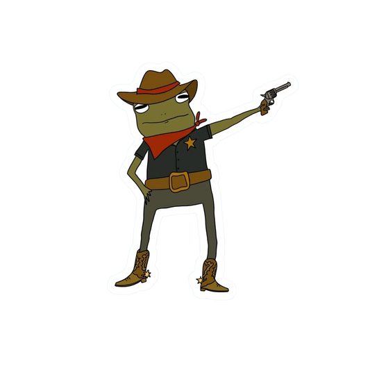 WESTERN SHERIFF FROG STICKER