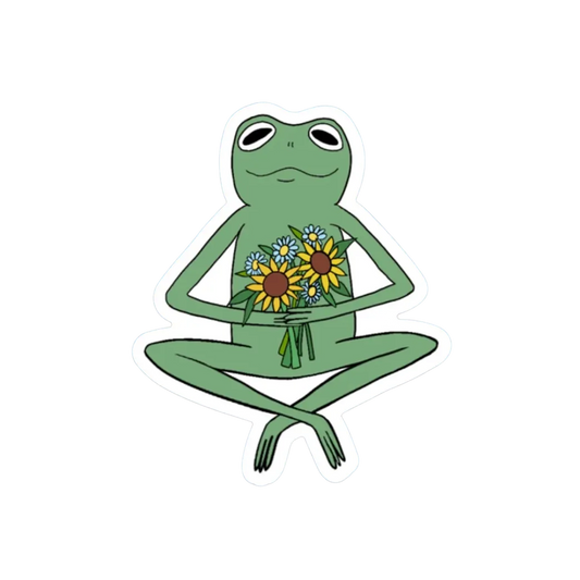 WILDFLOWER FROG STICKER