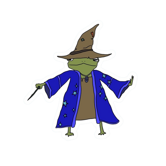 WIZARD FROG STICKER