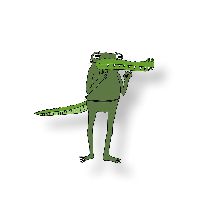 alligator disguise frog