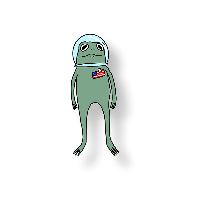 astronaut frog