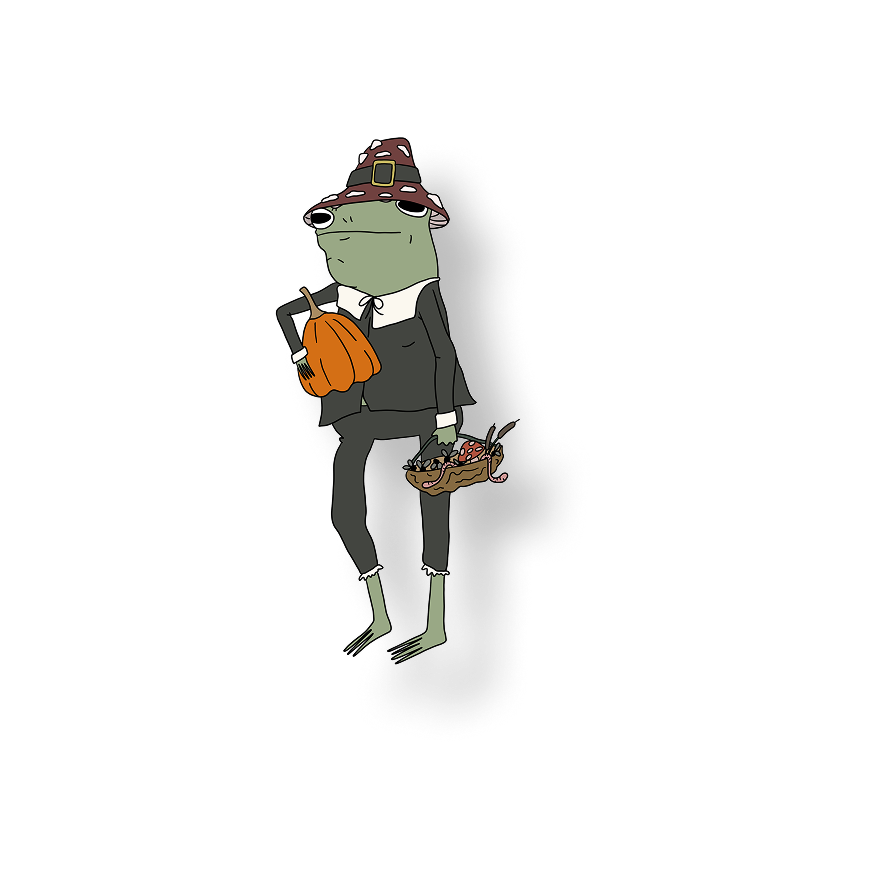 autumn pilgrim frog